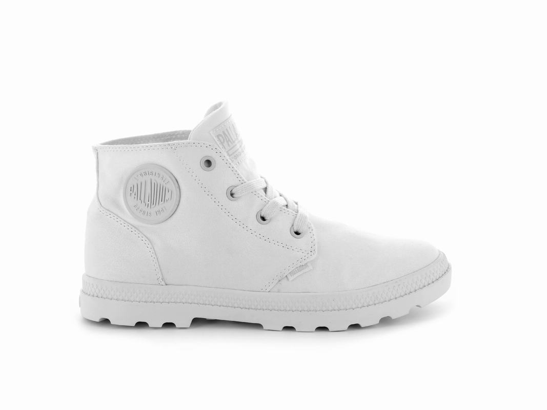 Botas Palladium Pampa Free Canvas Mujer - Blancas ||QXUY-04298||